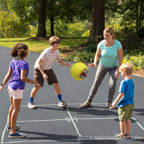 7 Inch Dodgeball Yellow 8.5 inch playground Ball dodgeball kickball Factory